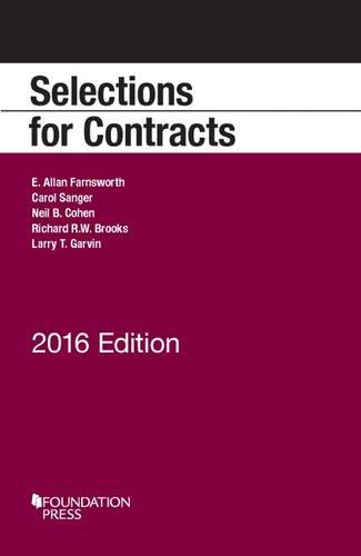 Book Cover Selections for Contracts: 2016 Edition (Selected Statutes)