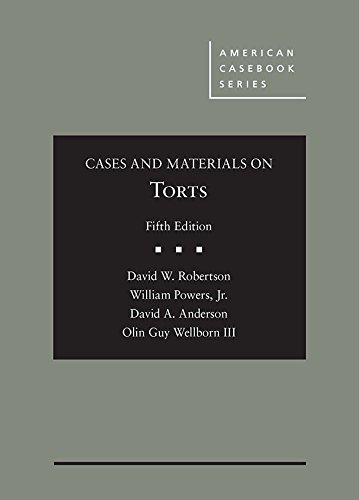 Book Cover Cases and Materials on Torts (American Casebook Series)