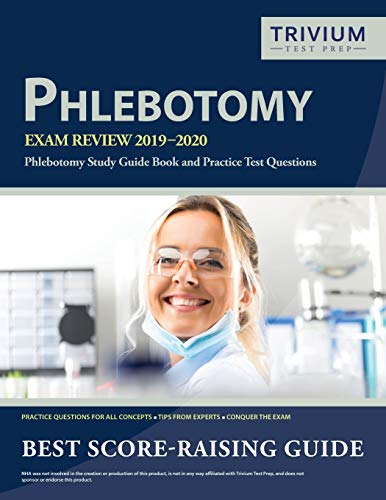 Book Cover Phlebotomy Exam Review 2019-2020: Phlebotomy Study Guide Book and Practice Test Questions