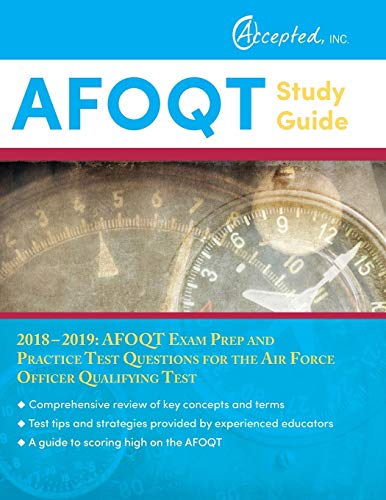Book Cover AFOQT Study Guide 2018-2019: AFOQT Exam Prep and Practice Test Questions for the Air Force Officer Qualifying Test