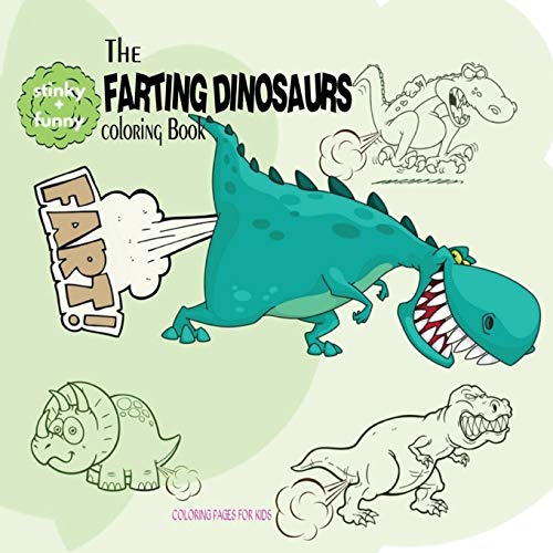 Book Cover The Farting Dinosaurs Coloring Book
