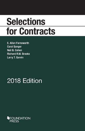 Book Cover Selections for Contracts, 2018 Edition (Selected Statutes)