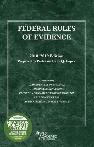 Book Cover Federal Rules of Evidence, with Faigman Evidence Map: 2018-2019 Edition (Selected Statutes)