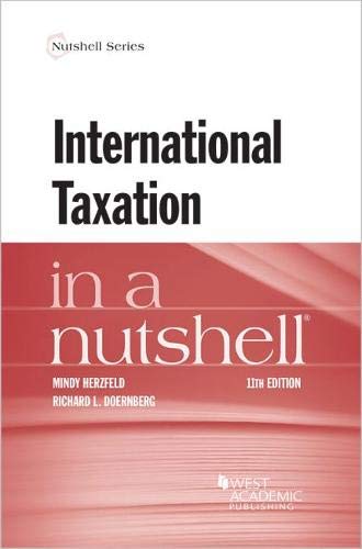 Book Cover International Taxation in a Nutshell (Nutshells)