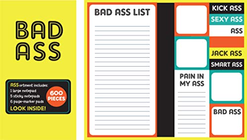 Book Cover Book of Sticky Notes: Notepad Collection - Bad Ass
