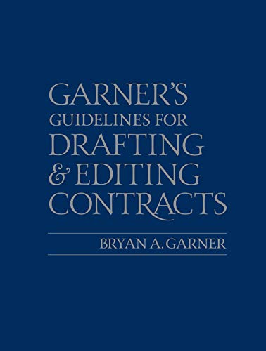 Book Cover Guidelines for Drafting and Editing Contracts (Other)