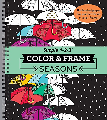 Book Cover Color & Frame - Seasons (Adult Coloring Book)