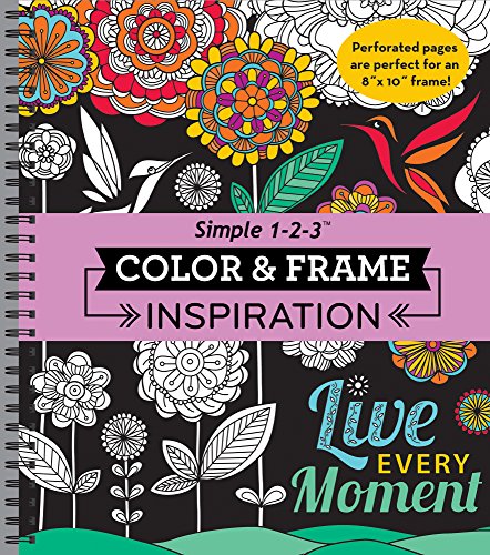 Book Cover Color & Frame - Inspiration (Adult Coloring Book)