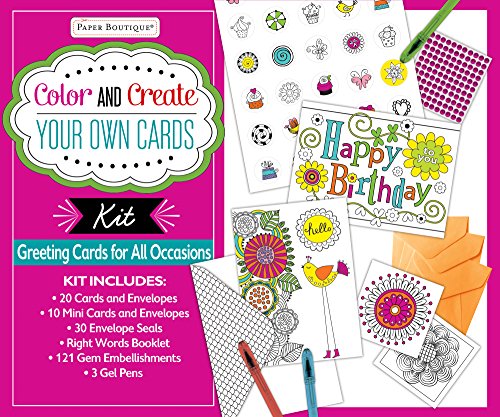 Book Cover Color and Create Your Own Cards Boxed Kit: Greeting Cards for All Occasions