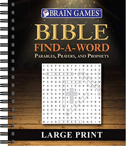 Book Cover Brain Games - Bible Find a Word - Large Print