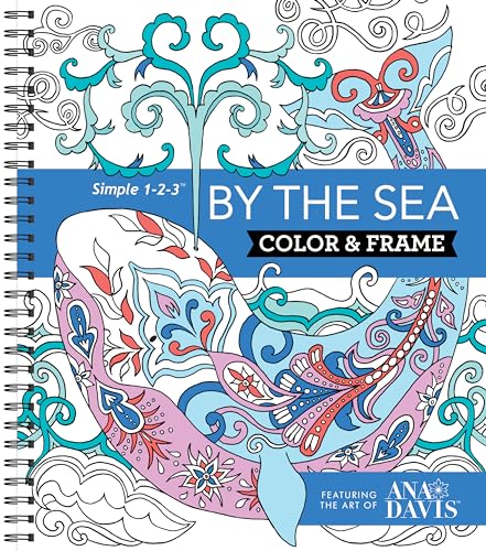 Book Cover Color & Frame - By the Sea (Adult Coloring Book)