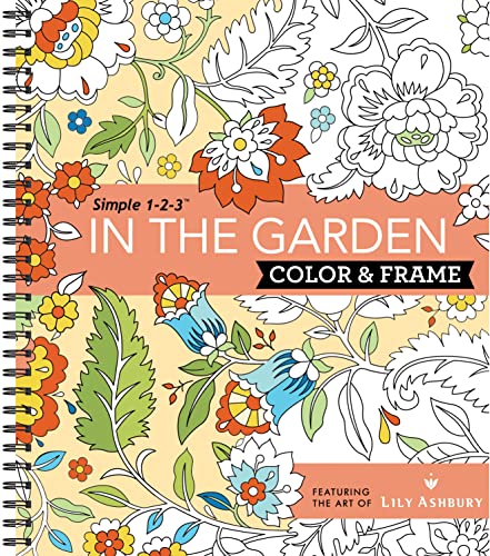 Book Cover Color & Frame - In the Garden (Adult Coloring Book)