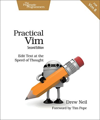 Book Cover Practical Vim: Edit Text at the Speed of Thought