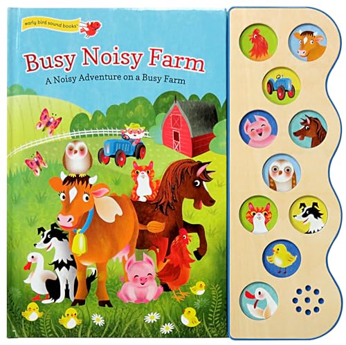 Book Cover Busy Noisy Farm: Interactive Children's Sound Book (10 Button Sound) (Interactive Early Bird Children's Song Book with 10 Sing-Along Tunes)