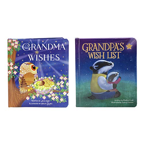Book Cover 2 Pack Padded Board Books: Grandma Wishes and Grandpa's Wish List (Love You Always)