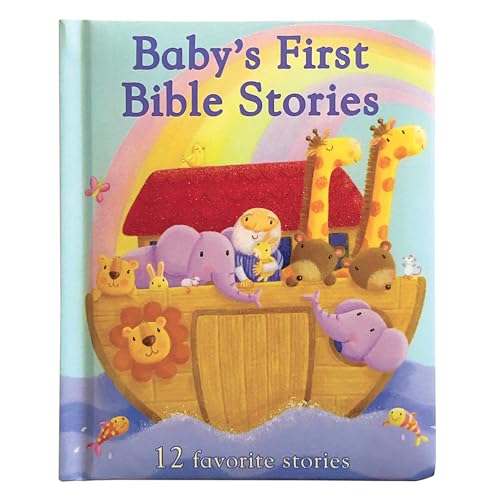 Book Cover Baby's First Bible Stories Padded Board Book - Gift for Easter, Christmas, Communions, Newborns, Birthdays, Ages 1-6