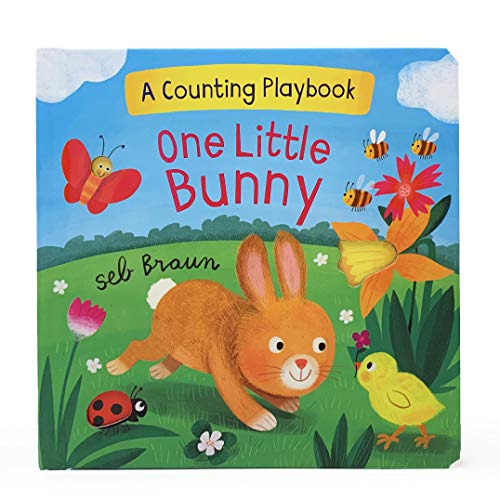 Book Cover One LIttle Bunny: A Counting Playbook - Children's Board Book Gifts for Easter Baskets and Springtime Fun, Ages 1-5
