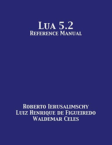Book Cover Lua 5.2 Reference Manual