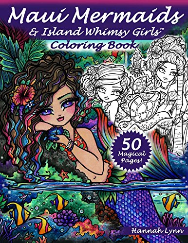 Book Cover Maui Mermaids & Island Whimsy Girls Coloring Book