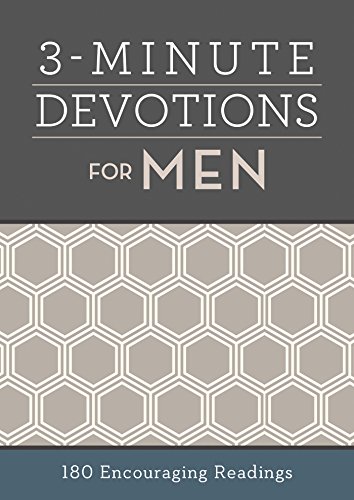Book Cover 3-Minute Devotions for Men: 180 Encouraging Readings