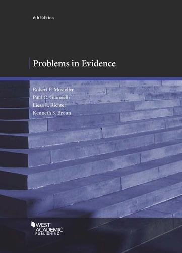 Book Cover Problems in Evidence (Coursebook)