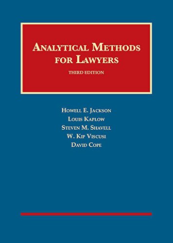 Book Cover Analytical Methods for Lawyers (University Casebook Series)