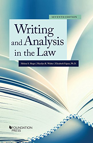 Book Cover Writing and Analysis in the Law (Coursebook)