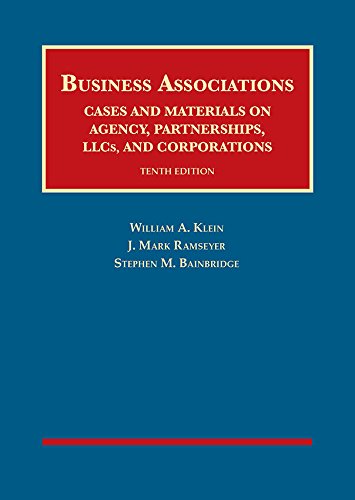 Book Cover Business Associations, Cases and Materials on Agency, Partnerships, Llcs, and Corporations (University Casebook Series)