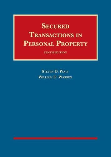 Book Cover Secured Transactions in Personal Property (University Casebook Series)