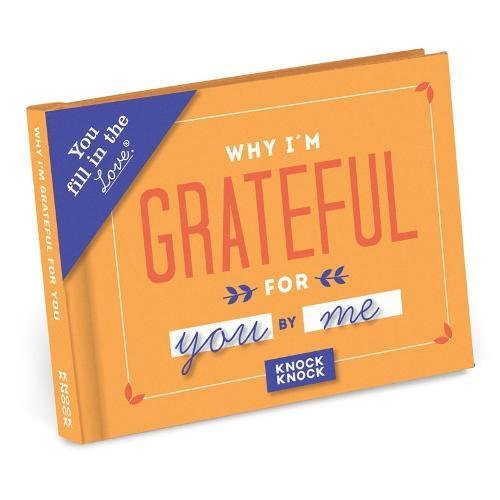 Book Cover Knock Knock Why I'm Grateful for You Fill in the Love Book Fill-in-the-Blank Gift Journal, 4.5 x 3.25-inches