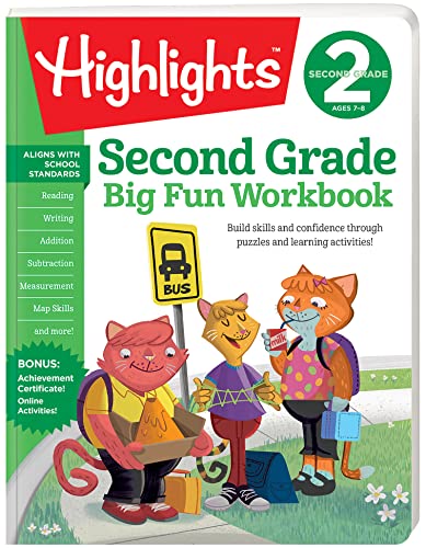 Book Cover The Big Fun Second Grade Workbook (HighlightsTM  Big Fun Activity Workbooks)