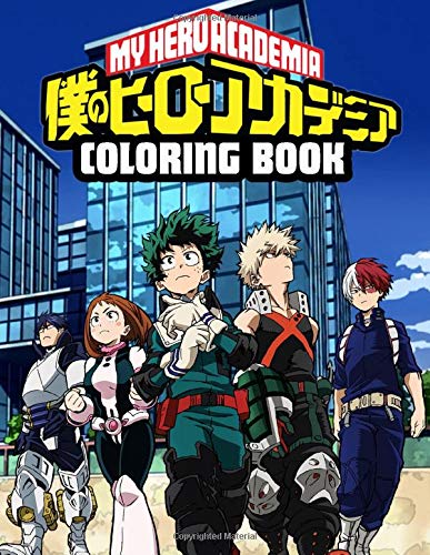 Book Cover My Hero Academia Coloring Book: Anime Manga Coloring Books for Kids and Teens