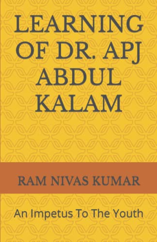 Book Cover LEARNING OF DR. APJ ABDUL KALAM: An Impetus To The Youth
