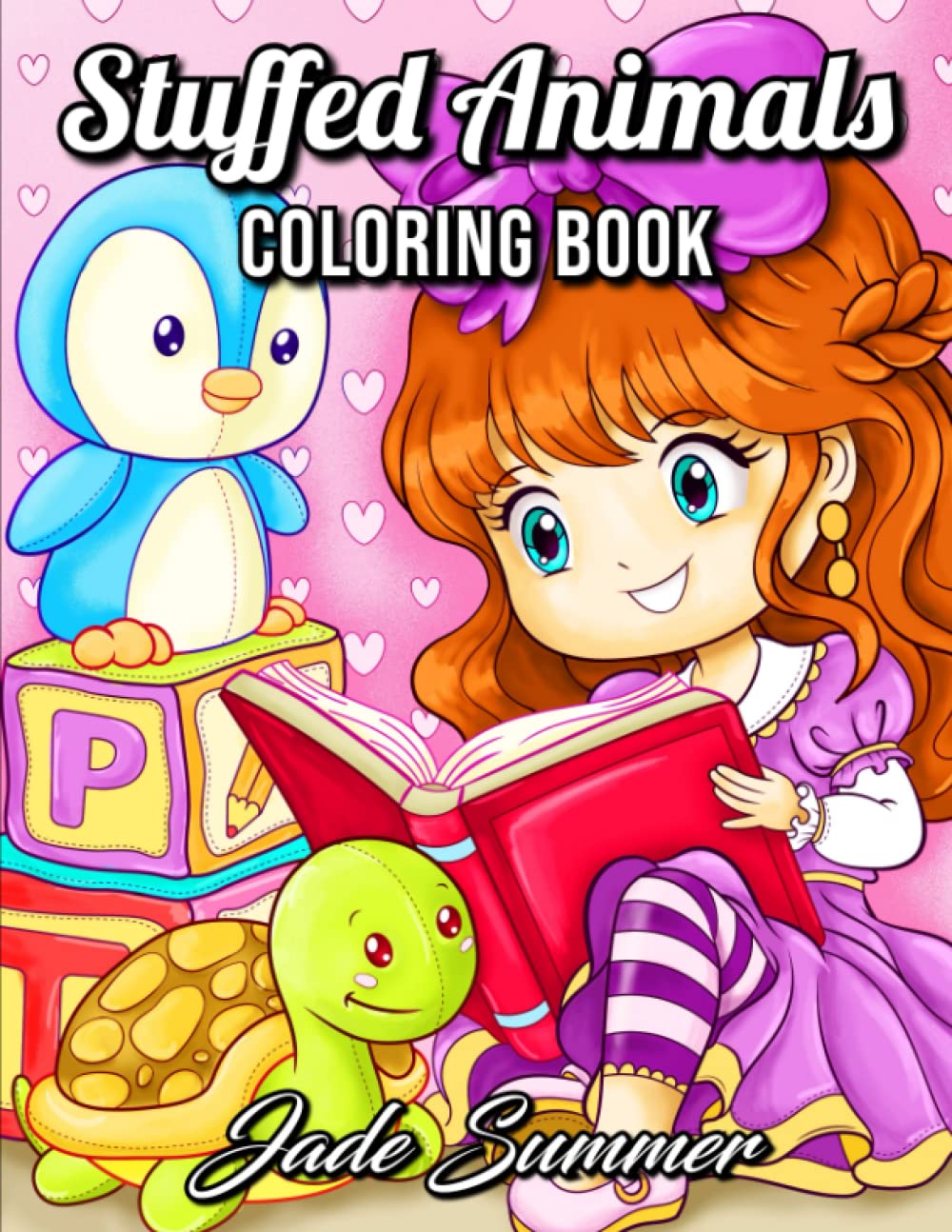 Book Cover Stuffed Animals: An Adorable Coloring Book with Cute Animals, Playful Kids, and Fun Scenes for Relaxation