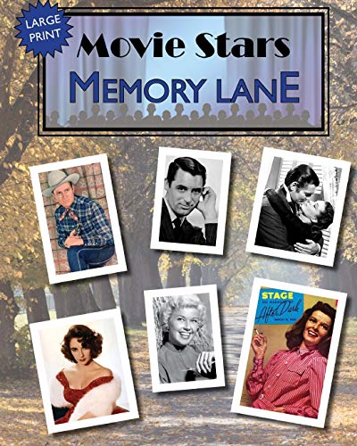 Book Cover Movie Stars Memory Lane: large print book for dementia patients