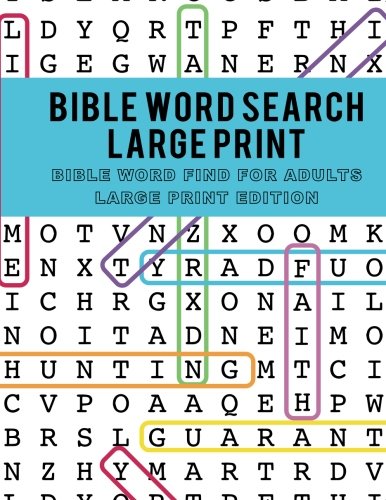 Book Cover Bible Word Search Large Print: Bible Word Find for Adults Large Print Edition