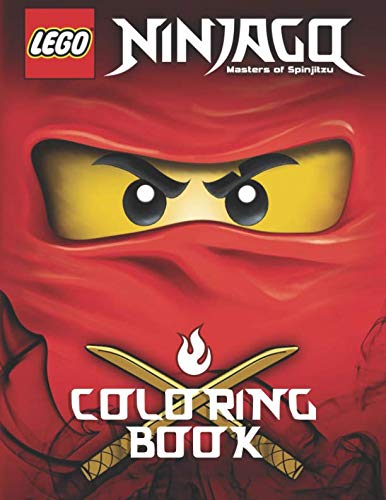 Book Cover LEGO NINJAGO Coloring Book: Activity Book for Kids - 40 illustrations