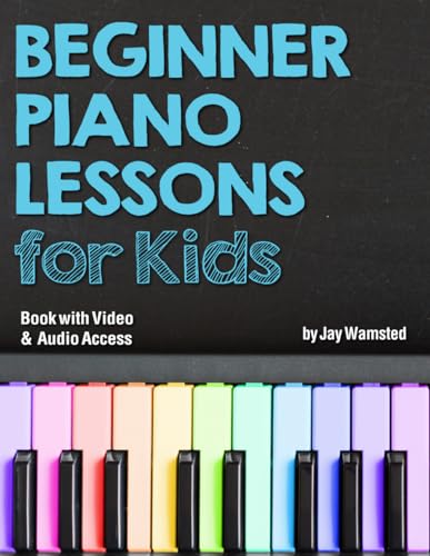 Book Cover Beginner Piano Lessons for Kids Book: with Online Video & Audio Access