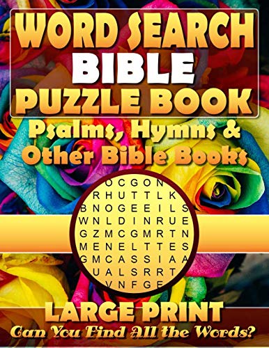 Book Cover Word Search Bible Puzzle Book: Psalms, Hymns & Other Bible Books. (Large Print).: Bible Word Search book for Adults. Christian Word Search Books for Adults.