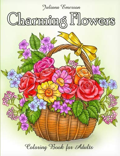Book Cover Charming Flowers Coloring Book for Adults