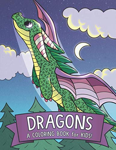 Book Cover Dragons: A Coloring Book for Kids!