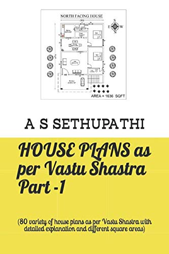 Book Cover HOUSE PLANS as per Vastu Shastra Part -1: (80 variety of house plans as per Vastu Shastra with detailed explanation and different square areas)