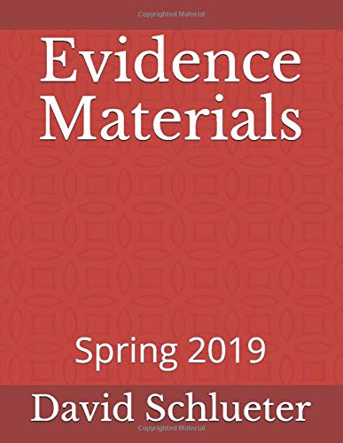 Evidence Materials: Spring 2019