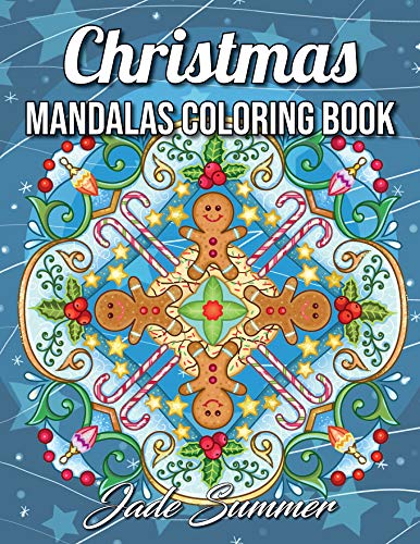 Book Cover Christmas Mandalas: An Adult Coloring Book with Fun, Easy, and Relaxing Coloring Pages for Christmas Lovers (Christmas Coloring Books)