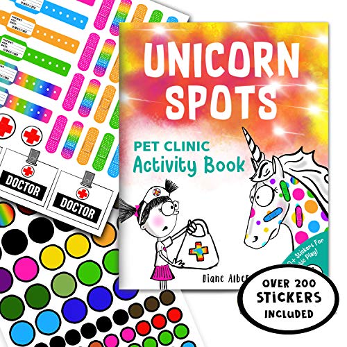 Book Cover Unicorn Spots Pet Clinic Activity Book