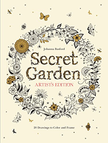 Book Cover Secret Garden Artist Edition: 20 Drawings