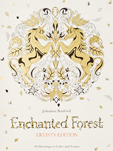 Book Cover Enchanted Forest Artist's Edition: 20 Drawings to Color and Frame