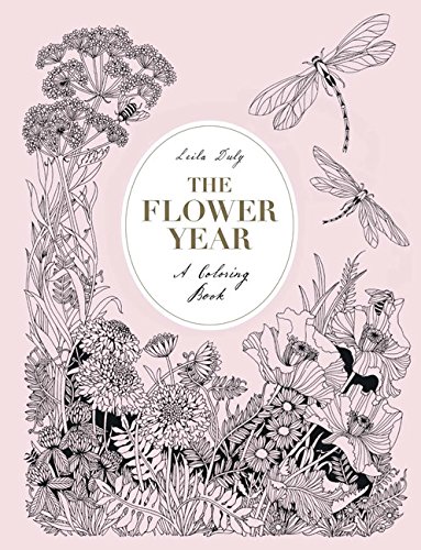 Book Cover The Flower Year: A Coloring Book