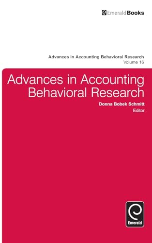 Advances in Accounting Behavioral Research (Advances in Accounting Behavioral Research)