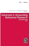Advances in Accounting Behavioral Research (Advances in Accounting Behavioral Research)